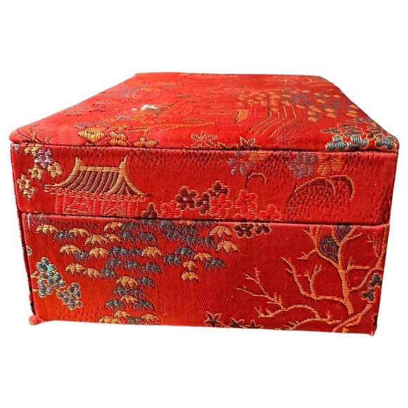 Shiloushan Baoding Balls 4 Piece Marble Stone Chinese Health Embroidered Red Box - Picture 7 of 11